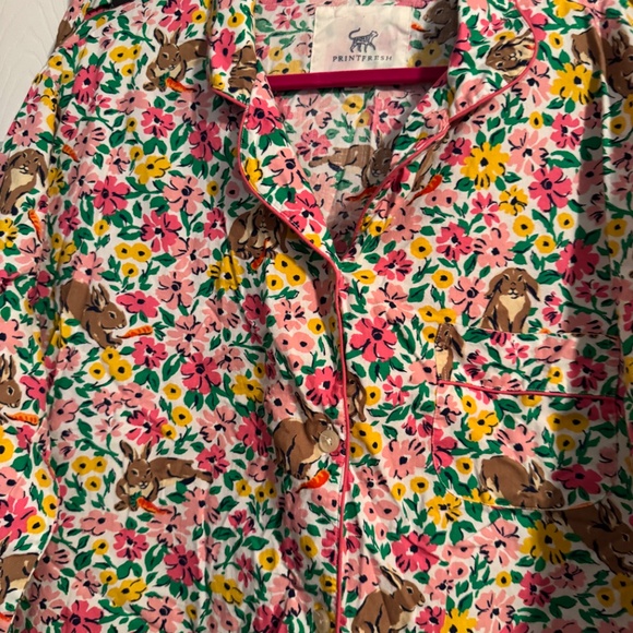 Printfresh Long Pajamas-Bunny Trail - Picture 2 of 4